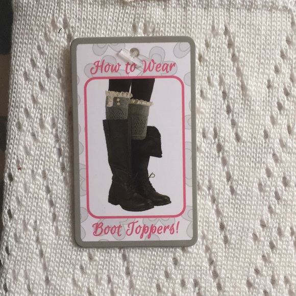 Ivory & Lace Boot Toppers - Picture 3 of 4